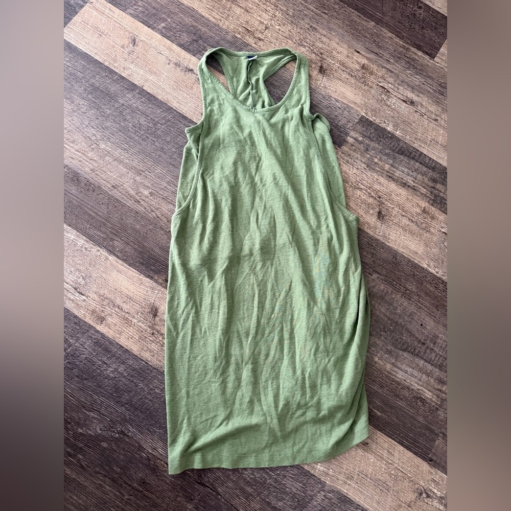 Old Navy Olive Sleeveless Mini Nursing Dress